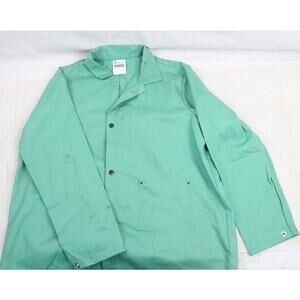 Magid SparkGuard 2830 FR Cotton Welding Jacket, XL, Green, ASTM D6413-99